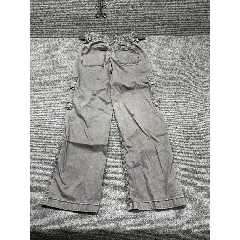 Hollister Low Rise Baggy Cargo Pants Women’s Size 000R Gray Grunge Distressed - Picture 9 of 11